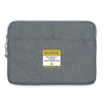 Keyboard DJ Djing Label - Laptop bag 15" - heather grey - Front