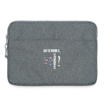 And the winner is sperm race funny - Laptop bag 15" - heather grey - Front