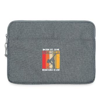Électricien, technicien en électronique, électricien - Sacoche pour ordinateur portable 15 pouces - gris chiné - Devant