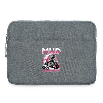 Quad ATV Femme Fille Quad Quad - Sacoche pour ordinateur portable 15 pouces - gris chiné - Devant