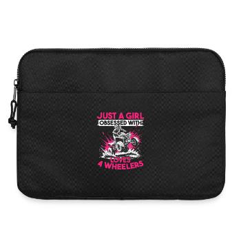 Quad ATV Femme Fille Quad Quad - Sacoche pour ordinateur portable 15 pouces - noir - Devant