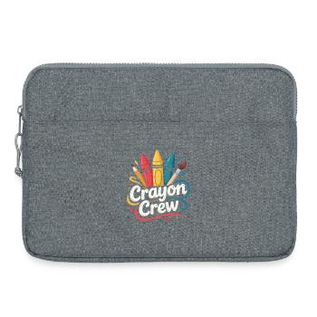 Crayon Crew Color Explosion - Laptop bag 15" - heather grey - Front
