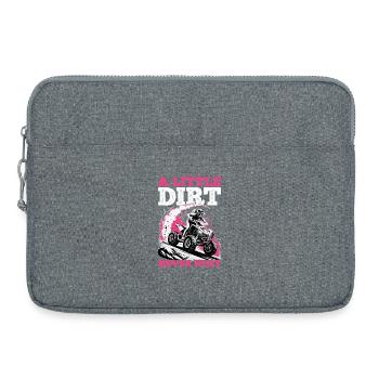 Quad ATV Femme Fille Quad Quad - Sacoche pour ordinateur portable 15 pouces - gris chiné - Devant