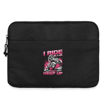 Quad ATV Femme Fille Quad Quad - Sacoche pour ordinateur portable 15 pouces - noir - Devant