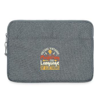 Électricien, technicien en électronique, électricien - Sacoche pour ordinateur portable 15 pouces - gris chiné - Devant