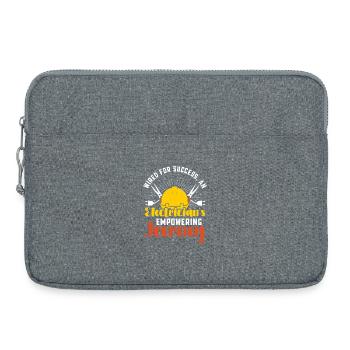 Électricien, technicien en électronique, électricien - Sacoche pour ordinateur portable 15 pouces - gris chiné - Devant