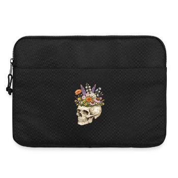 Fleurs Squelettes Nature Floral Gothic Fairycore - Sacoche pour ordinateur portable 15 pouces - noir - Devant