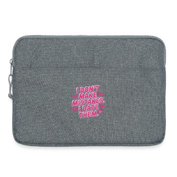 Je ne fais pas d’erreurs, je sors avec eux, ex-petit ami qui sort avec eux - Sacoche pour ordinateur portable 15 pouces - gris chiné - Devant