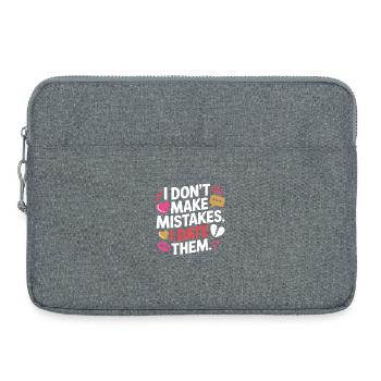 Je ne fais pas d’erreurs, je sors avec eux, ex-petit ami qui sort avec eux - Sacoche pour ordinateur portable 15 pouces - gris chiné - Devant