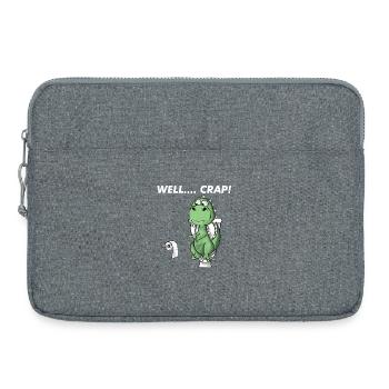 Lustiger T-Rex-Dinosaurier: Na ja, Mist. - Laptoptasche 15" - Grau meliert - Vorne