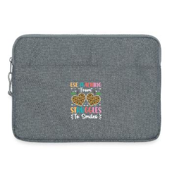 Geschenke für ESE-Lehrer - Laptoptasche 15" - Grau meliert - Vorne