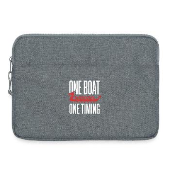 Équipe de pagayeurs du Dragon Boat Club Cadeau de bateaux Dragon - Sacoche pour ordinateur portable 15 pouces - gris chiné - Devant