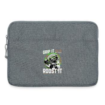 Quad ATV Garçons Hommes Quad Wheeler - Sacoche pour ordinateur portable 15 pouces - gris chiné - Devant