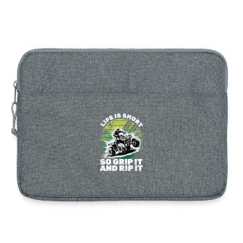 Quad ATV Garçons Hommes Quad Wheeler - Sacoche pour ordinateur portable 15 pouces - gris chiné - Devant