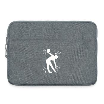 Gymnaste avec balle en gymnastique rythmique - Sacoche pour ordinateur portable 15 pouces - gris chiné - Devant