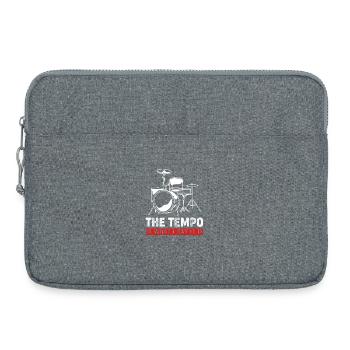 Schlagzeuger Schlagzeug Drumsticks - Laptoptasche 15" - Grau meliert - Vorne