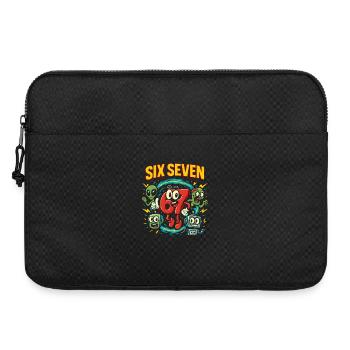 Six Seven 67 Italian Brainrot Nerd Humour Drôle - Sacoche pour ordinateur portable 15 pouces - noir - Devant