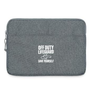Sauveteur hors service : Sauvez-vous - Sacoche pour ordinateur portable 15 pouces - gris chiné - Devant