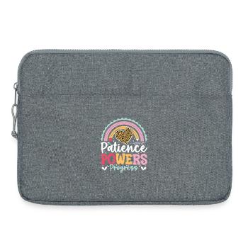 Geschenke für ESE-Lehrer - Laptoptasche 15" - Grau meliert - Vorne