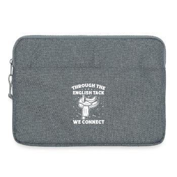 Hippodrome anglais de cavalier amateur Nous nous connectons - Sacoche pour ordinateur portable 15 pouces - gris chiné - Devant