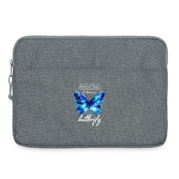 Inspiring Butterfly Monarch Butterfly Garden - Laptop bag 15" - heather grey - Front