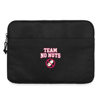 Team No Nuts mit Erdnuss Symbol - Laptoptasche 15" - Schwarz - Vorne