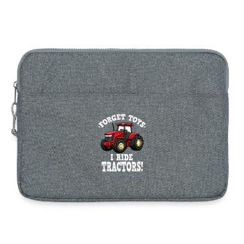Tractor Humor - Laptop bag 15" - heather grey - Front