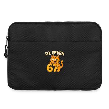 Six Sept Cat 67 Humour de cerveau italien - Sacoche pour ordinateur portable 15 pouces - noir - Devant