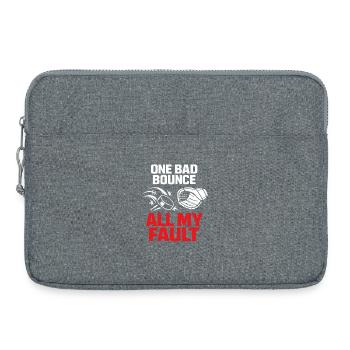 Gardien de but de hockey Cadeau de but Vie de gardien de hockey - Sacoche pour ordinateur portable 15 pouces - gris chiné - Devant