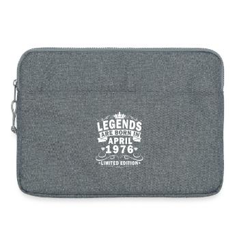 April 1976 Retro April 1976 Birthday Gift - Laptop bag 15" - heather grey - Front
