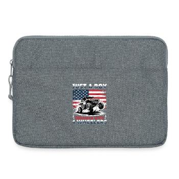 UTV Tout-Terrain Boy Men 4 Wheels Side by Side - Sacoche pour ordinateur portable 15 pouces - gris chiné - Devant