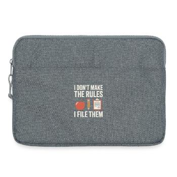Secrétariat de l’école Équipe d’organisation du bureau de l’école - Sacoche pour ordinateur portable 15 pouces - gris chiné - Devant