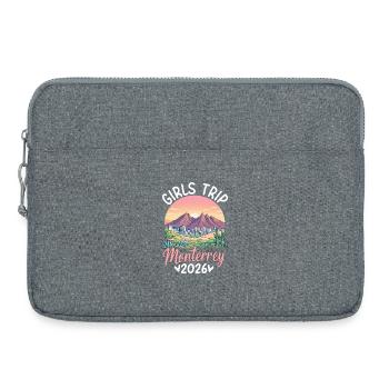 Voyage des filles de Monterrey 2027 - Sacoche pour ordinateur portable 15 pouces - gris chiné - Devant