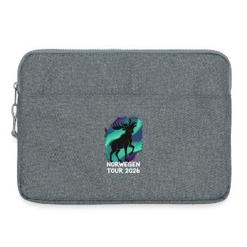 Tournée en Norvège 2026 Moose - Sacoche pour ordinateur portable 15 pouces - gris chiné - Devant