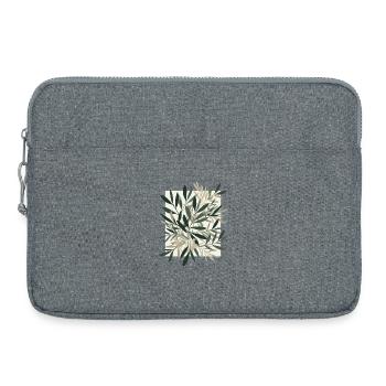 Blättertanz im Natur-Ton - Laptoptasche 15" - Grau meliert - Vorne