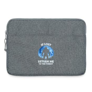 Bigfoot Sasquatch Yeti Cryptid Creatures Big Foot - Laptop bag 15" - heather grey - Front