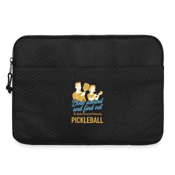 Pickleball S’amuse et découvre l’Amour Drôle - Sacoche pour ordinateur portable 15 pouces - noir - Devant
