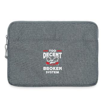 Radikalisiert Durch Grundlegenden - Laptoptasche 15" - Grau meliert - Vorne