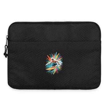 Bunter Surfer Wasserfarben Spritzer Graffiti - Laptoptasche 15" - Schwarz - Vorne