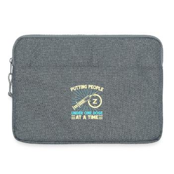Anesthesiologist Putting People One Dose - Laptop bag 15" - heather grey - Front