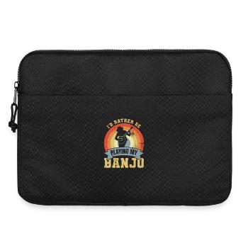 Blague sur le joueur de banjo - Sacoche pour ordinateur portable 15 pouces - noir - Devant