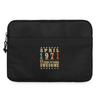 Jubilee year April 1971 - Laptop bag 15" - black - Front