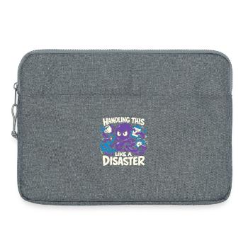 Funny Octopus Overstimulated - Laptop bag 15" - heather grey - Front