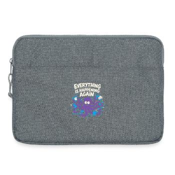 Funny Octopus Overstimulated - Laptop bag 15" - heather grey - Front
