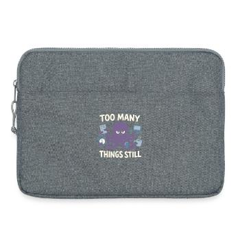 Funny Octopus Overstimulated - Laptop bag 15" - heather grey - Front