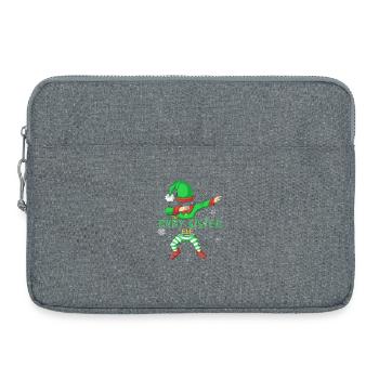 Chemise de Noël Petite Sœur Elfe - Sacoche pour ordinateur portable 15 pouces - gris chiné - Devant