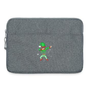 Chemise de Noël de la famille Baby Elf - Sacoche pour ordinateur portable 15 pouces - gris chiné - Devant