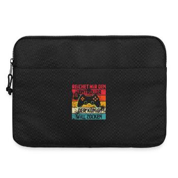 Reichet mir den Controller | Der König Will Zocken - Laptoptasche 15" - Schwarz - Vorne