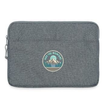 High Tide Mountains Mountain Forest Motif - Laptop bag 15" - heather grey - Front