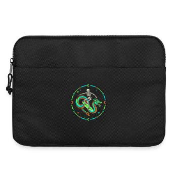 Squelette Cosmique chevauchant Dragon Wave - Sacoche pour ordinateur portable 15 pouces - noir - Devant